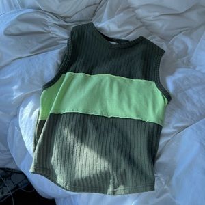 Dark green urban outfitters tank top